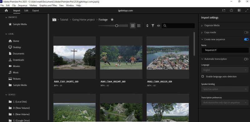 Adobe Premiere Pro 2025 Screenshot